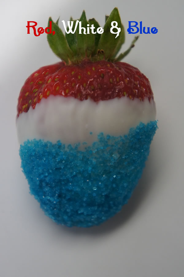 4th of July Recipes - Patriotic Strawberries