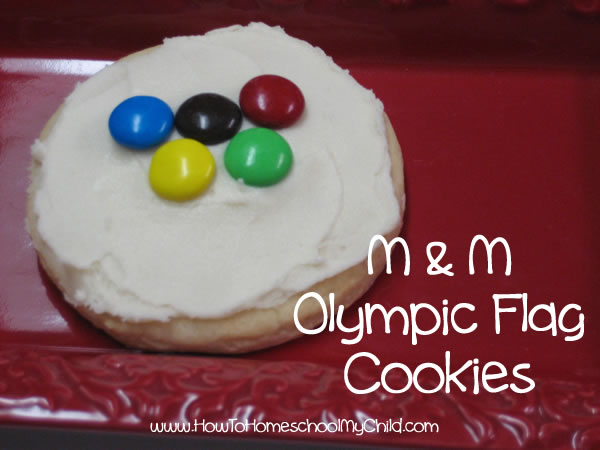 Olympic Activities for Kids - flag cookie individual