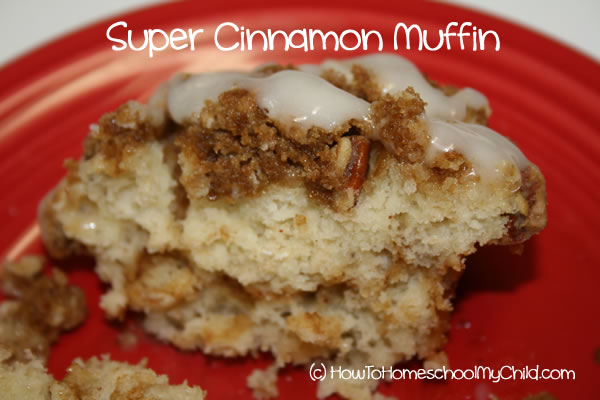 Brown Sugar Cinnamon Muffins - open muffin