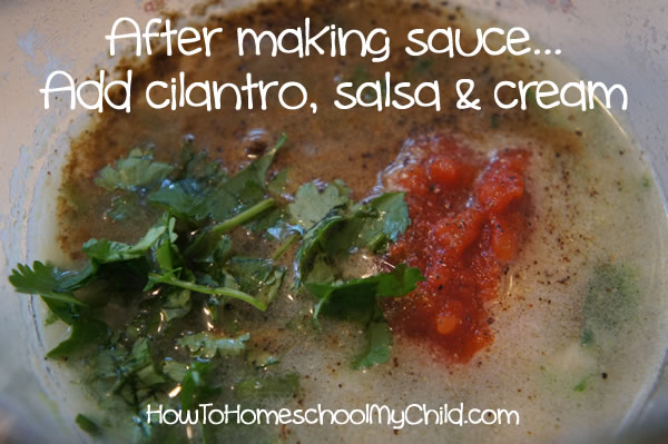 Avocado Chicken Enchilada Recipe for Cinco de Mayo - from how to homeschool my child.com