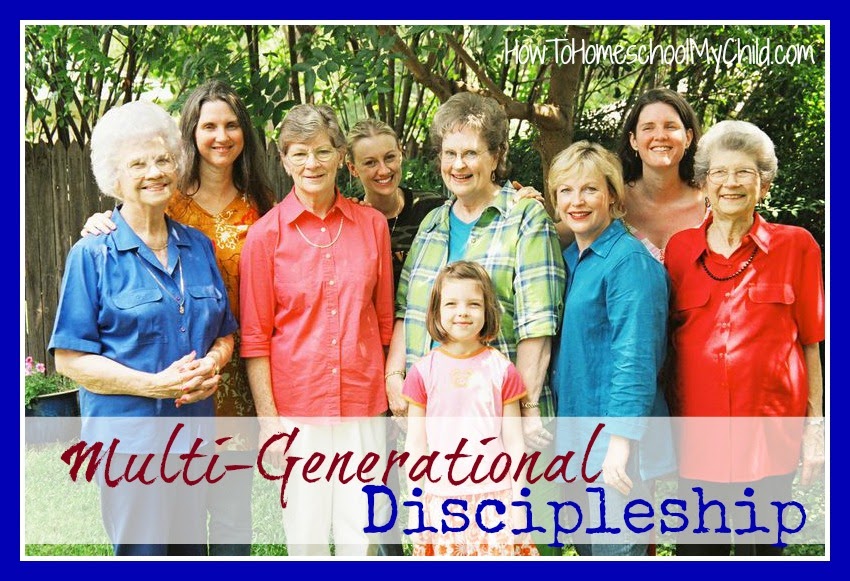 multi-generational - family discipleship basics | HowToHomeschoolMyChild.com