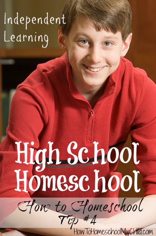 how to homeschool - independent learning in high school homeschool | HowToHomeschoolMyChild.com