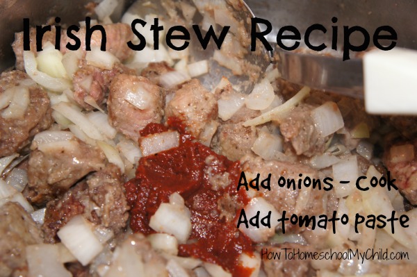 Irish Stew Recipe - yummy comfort food from HowToHomeschoolMyChild.com