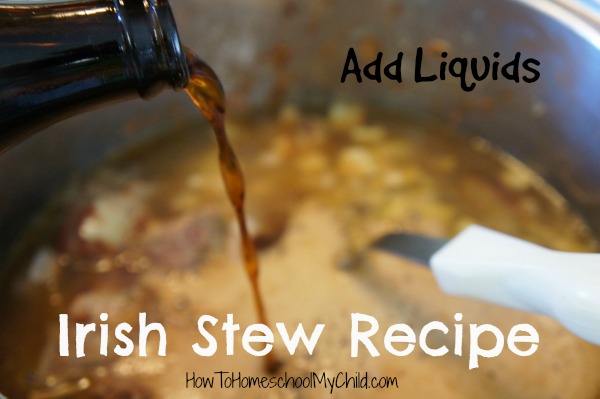 Irish Stew Recipe - yummy comfort food from HowToHomeschoolMyChild.com