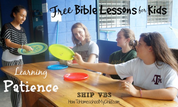 Drama about learning patience ~ FREE bible lessons for Kids from HowToHomeschoolMyChild.com