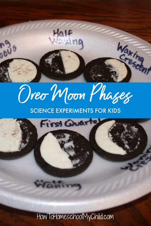 Oreo Moon Phases - Science experiments for kids