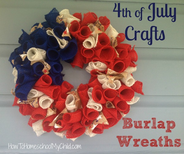 Fourth of July Crafts - Fun & easy wreath even your kids can make. It's really that easy.