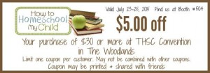 $5 off your $30 or more purchase. Just print this coupon and bring it to THSC - Woodlands
