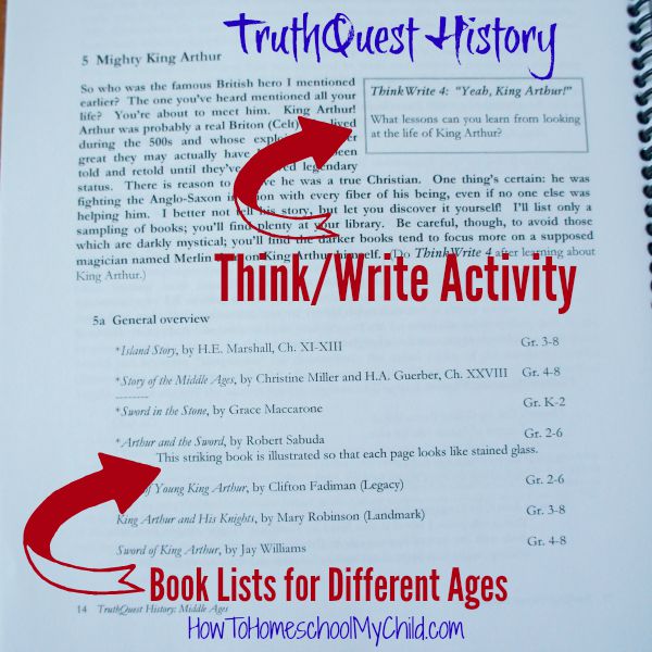 Best homeschool history curriculum from Biblical worldview - Check out TruthQuest History review from HowToHomeschoolMyChild.com