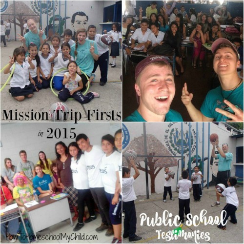 Family MIssion Trip Firsts was Sharing our testimonies in the public school - If you want to involve your kids in missions, think about sponsoring one of our kids - HowToHomeschoolMyChild.com