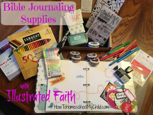 Bible Journaling supplies from Illustrated Faith - more from HowToHomeschoolMyChild.com
