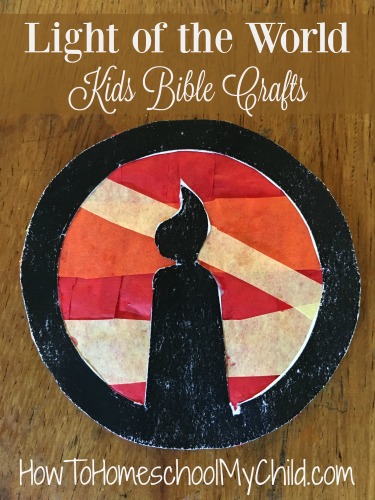 Light of the World - Kids Bible Crafts from HowToHomeschoolMyChild.com