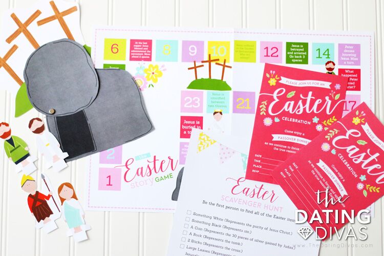 Easter ideas for kids with Christ-Centered Countdown to Easter review...along with Game Board