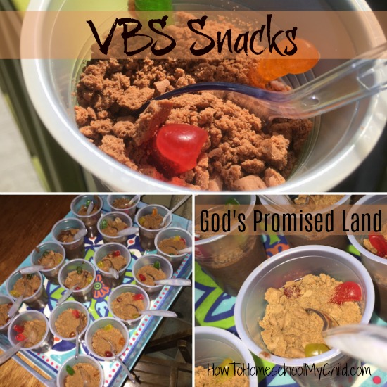 Enjoy fun VBS snacks like pudding cups for God's Promised Land - for Abraham, Isaac, Jacob & Joseph