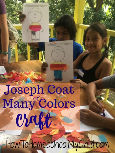 Joseph Coat of Many Colors Craft & Snacks - Fun Bible activities for kids