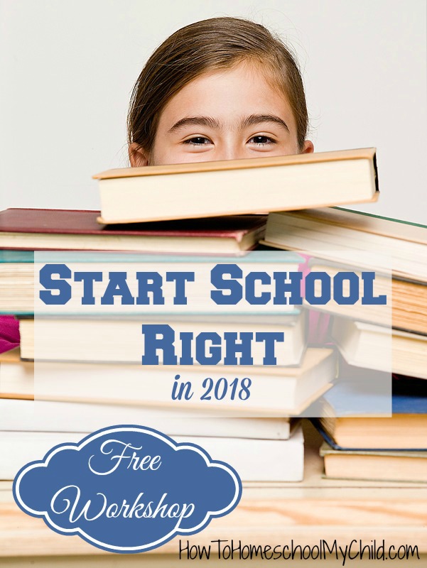 FREE workshop on how to start homeschooling right in 2018