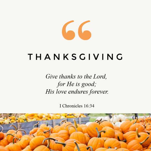 Thanksgiving Bible verse to encourage you