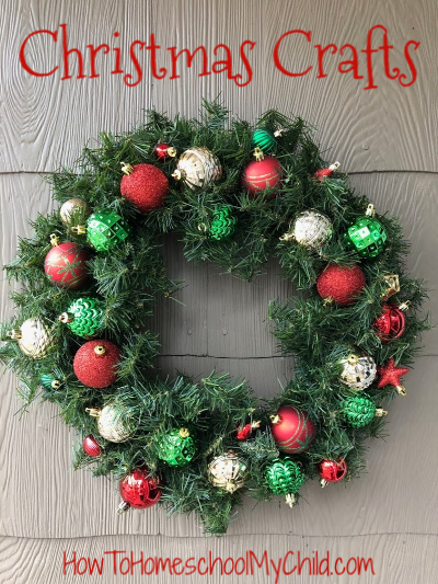 Christmas crafts wreath