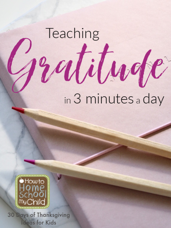 Teaching gratitude in 3 minutes a day ... how to use gratitude journals