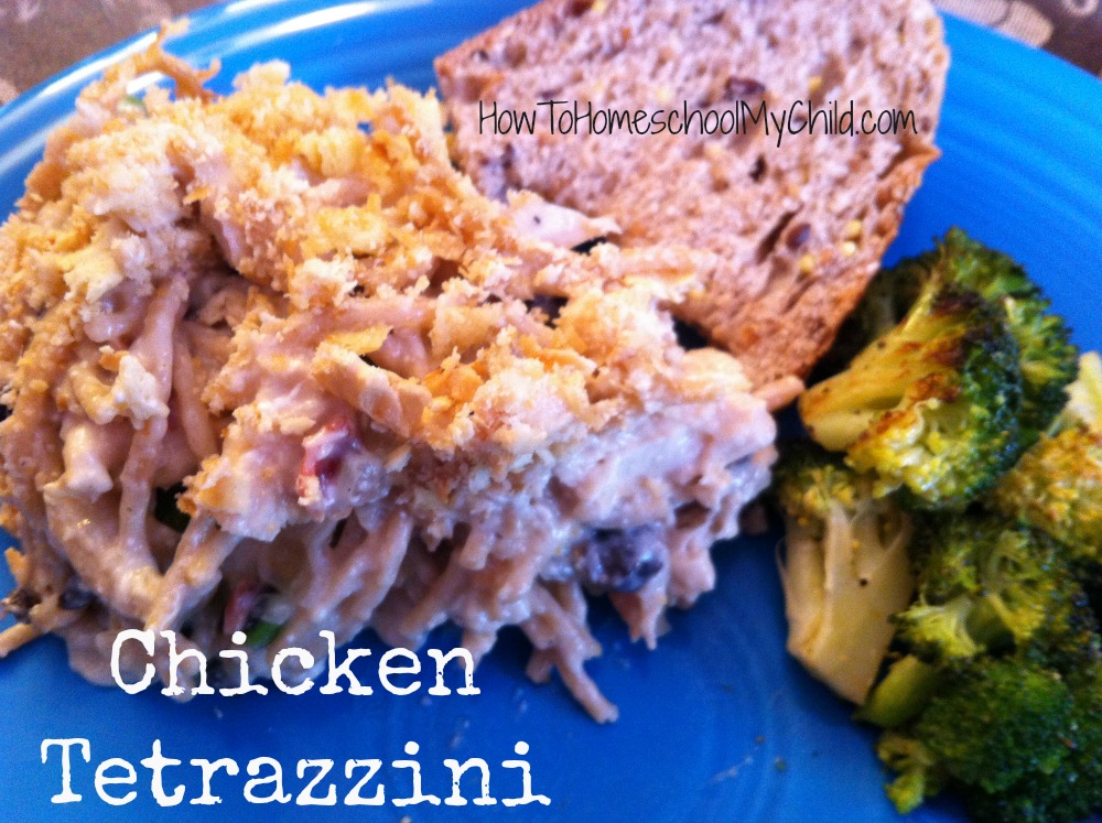 Chicken Tetrazzini Recipe from HowToHomeschoolMyChild.com