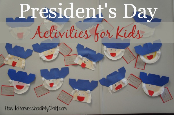 George Washington craft - Presidents Day Activities for Kids ~ from HowToHomeschoolMyChild.com