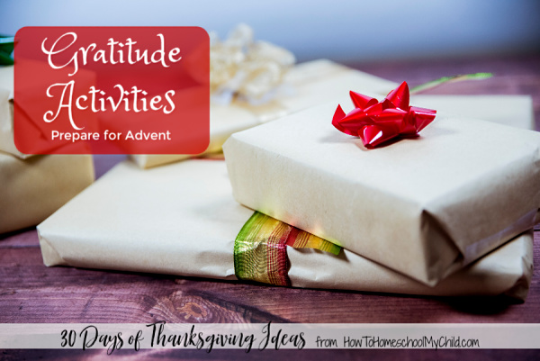 Gratitude Activities to prepare for Advent