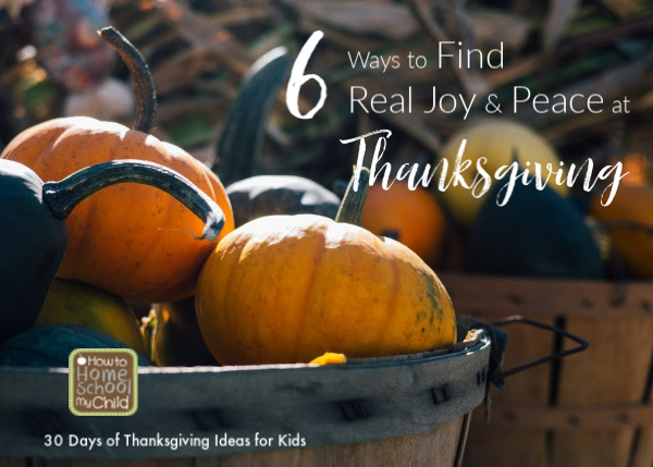 find real joy & peace at thanksgiving