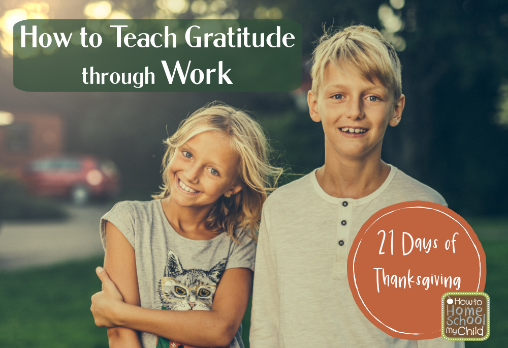 how to teach gratitude with work