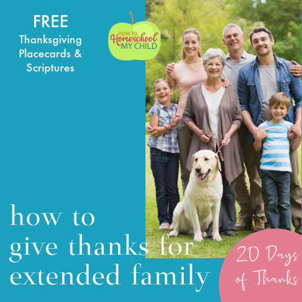 How to Give Thanks for Extended Family