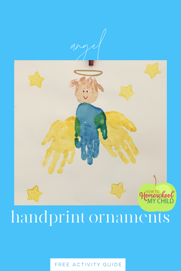 angel handprint ornaments