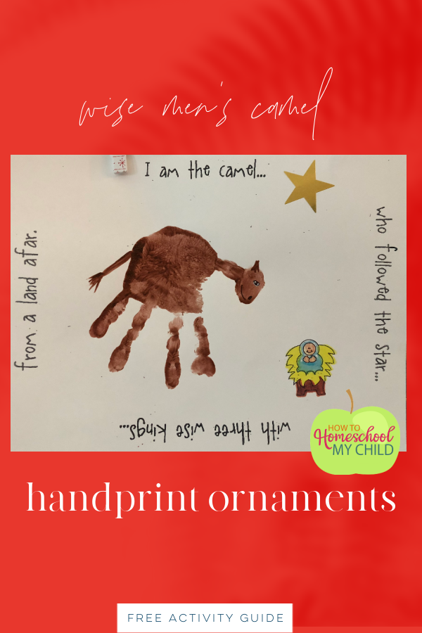 wise men's camel handprint ornaments