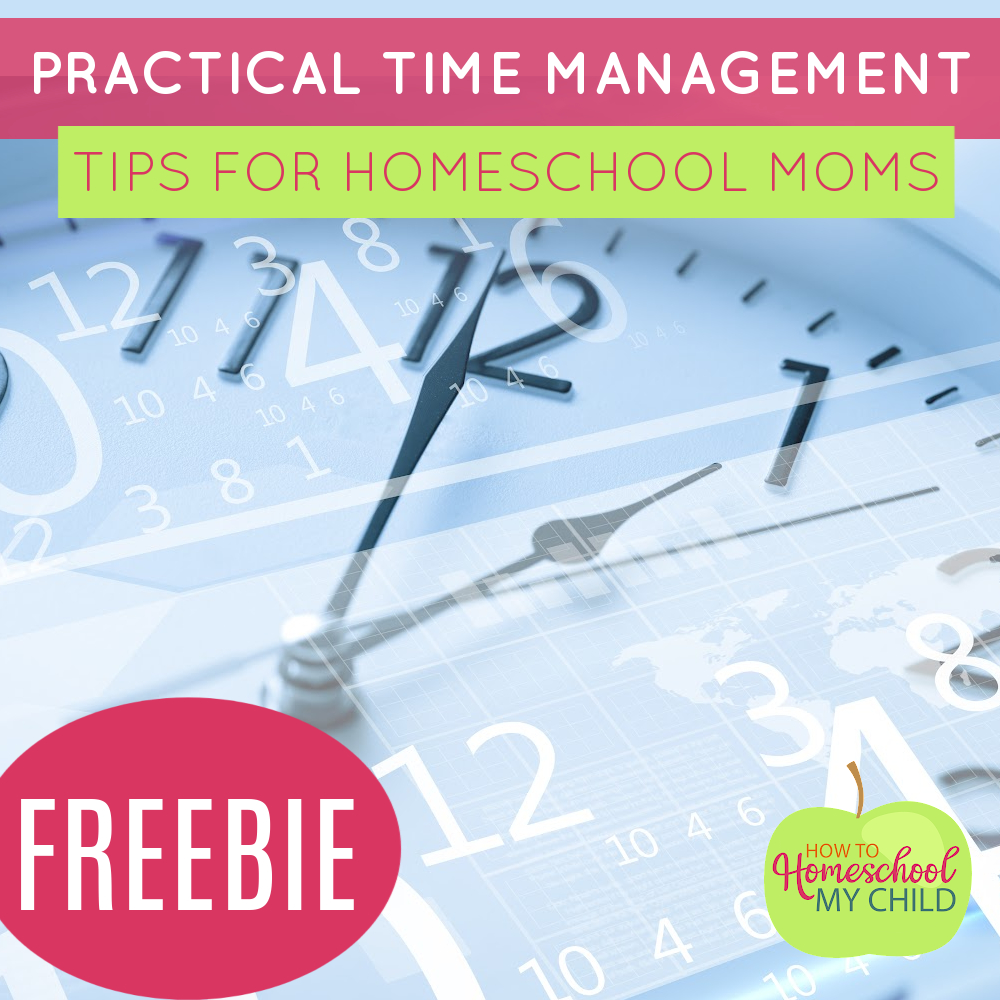 time management tips for homeschool moms